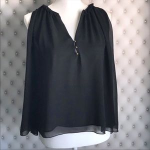 Zara - Basic Collection Black Sleeveless Blouse